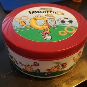 Spaghettios Tupperware Vintage Soccer